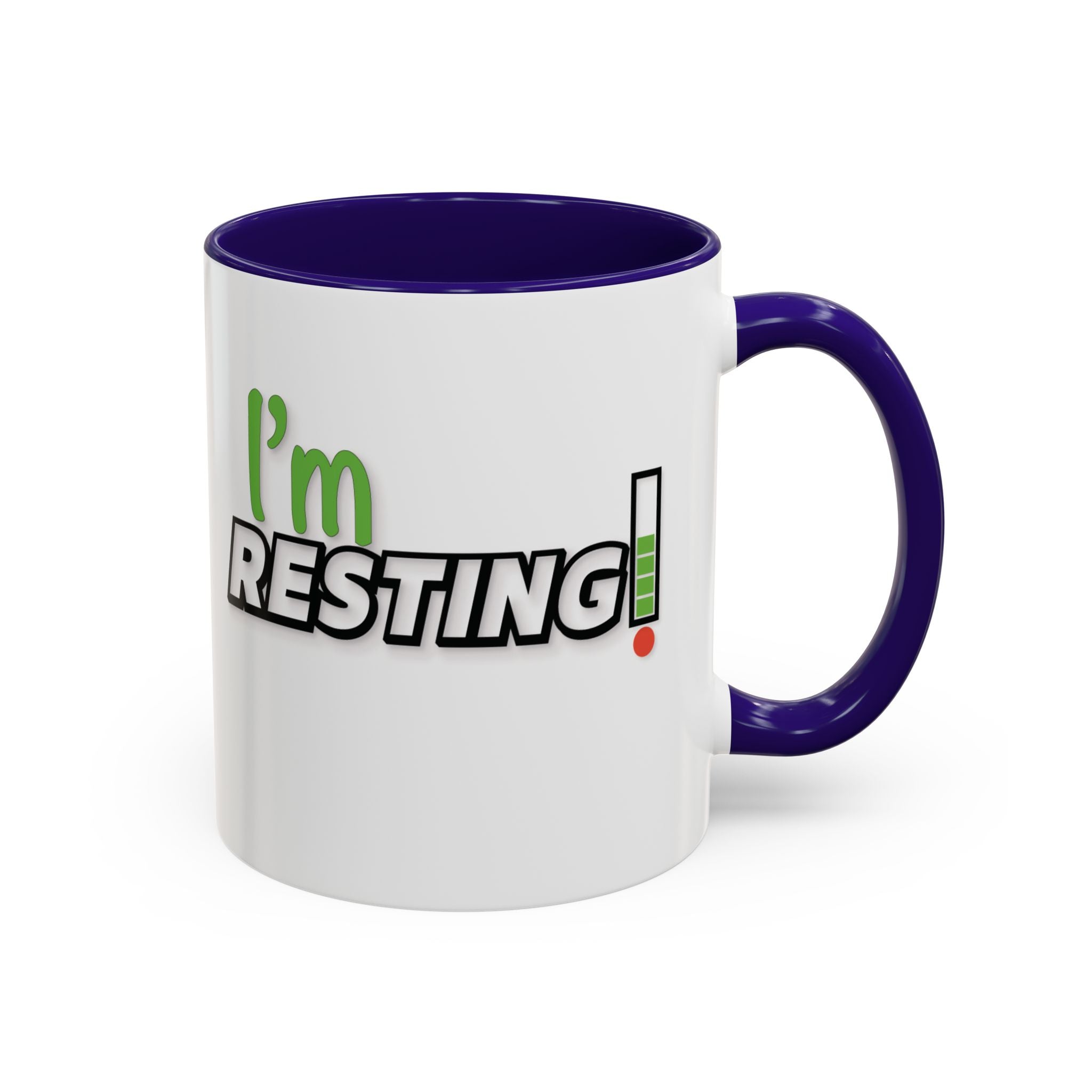 I'm Resting Mug — Funny Recharge Battery Coffee Cup (11oz & 15oz)