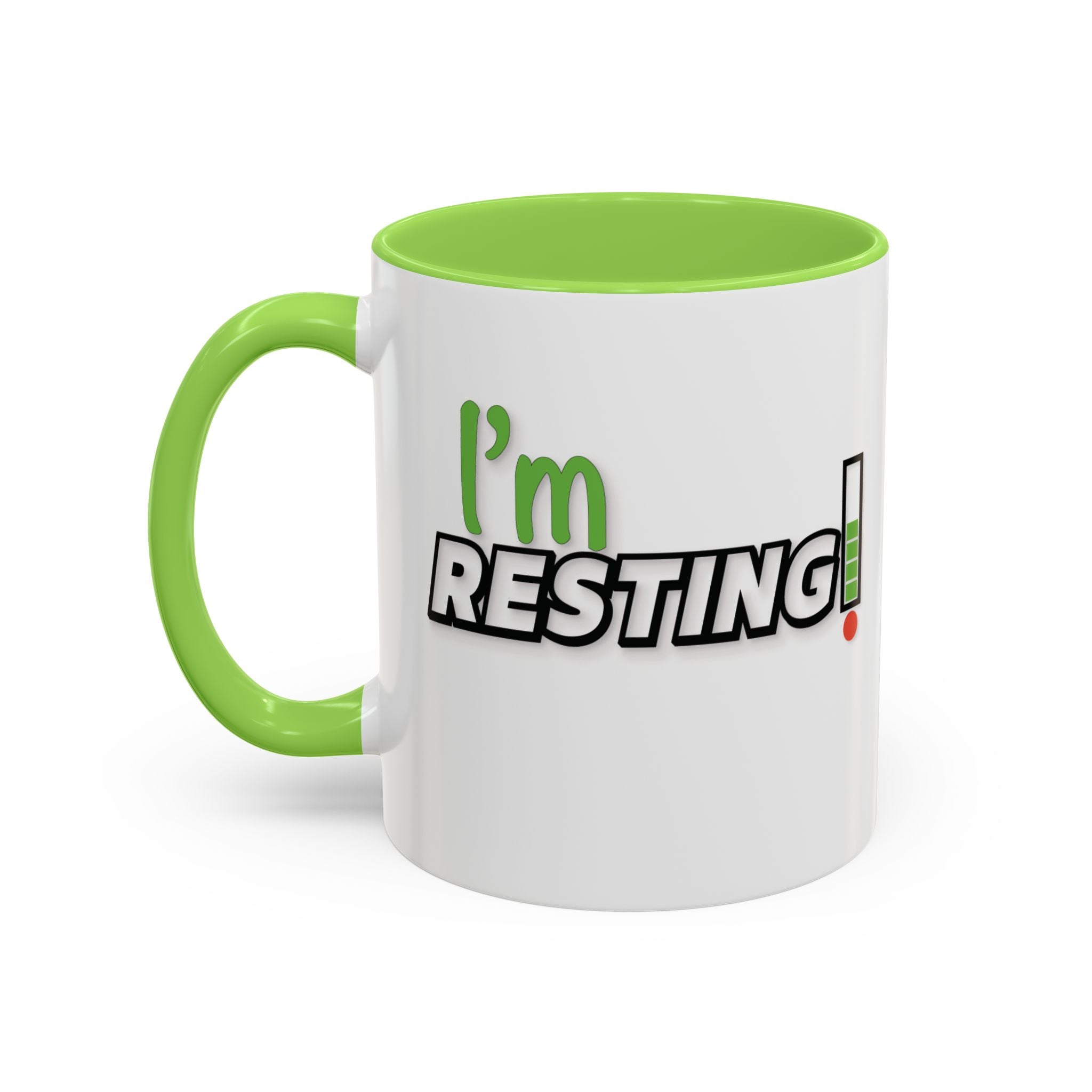 I'm Resting Mug — Funny Recharge Battery Coffee Cup (11oz & 15oz)