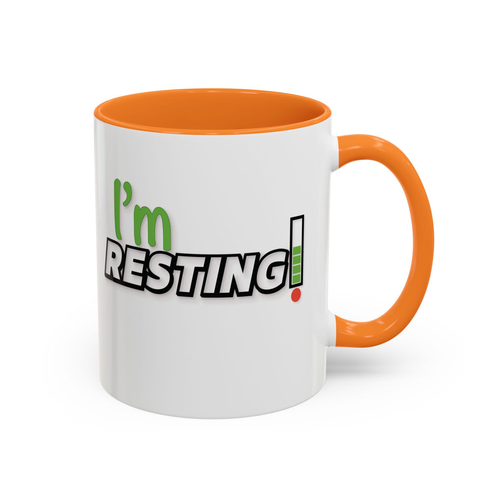 I'm Resting Mug — Funny Recharge Battery Coffee Cup (11oz & 15oz)