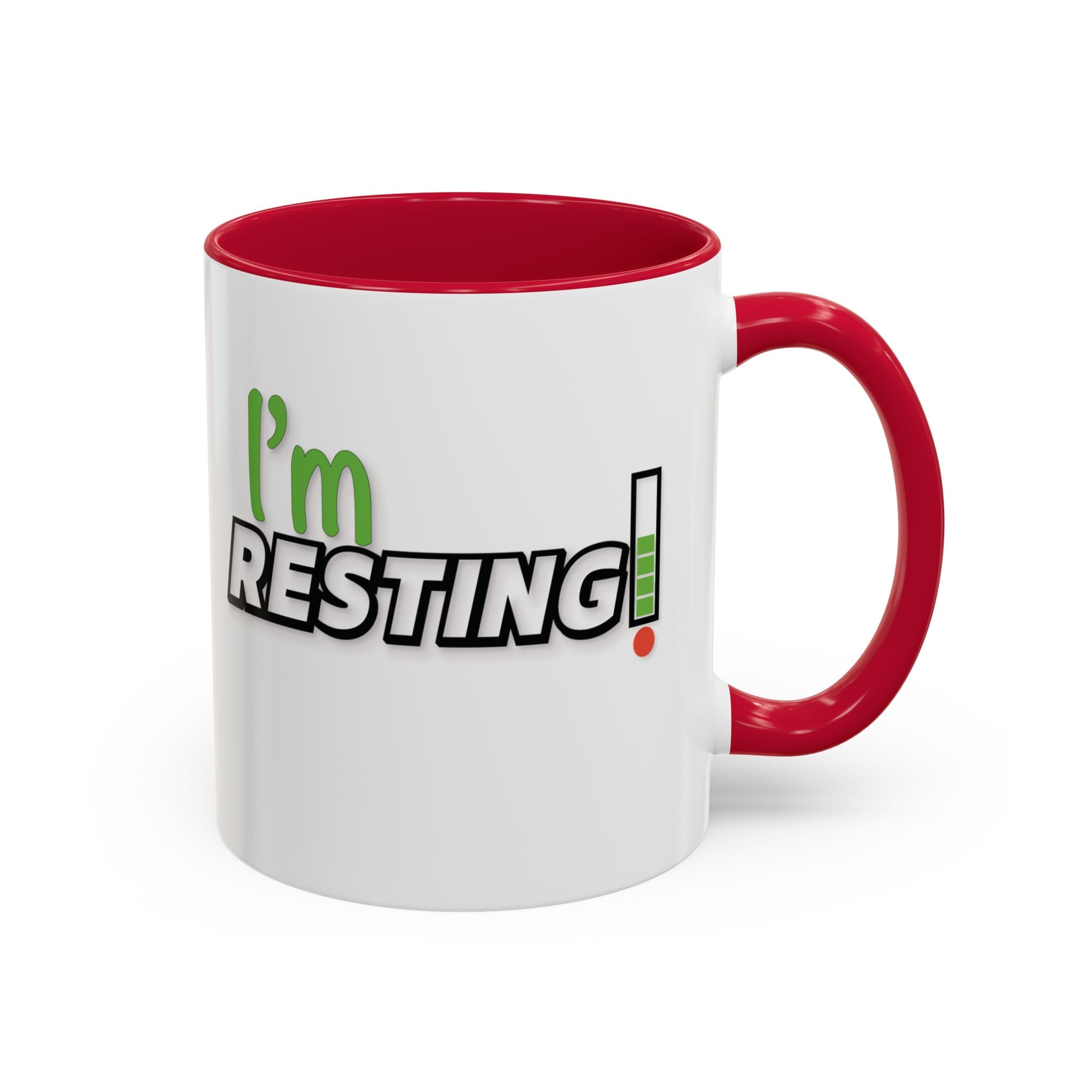 I'm Resting Mug — Funny Recharge Battery Coffee Cup (11oz & 15oz)