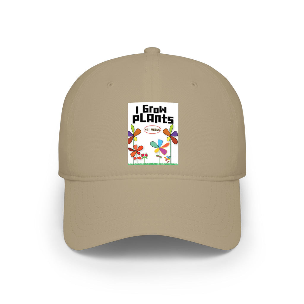 I Grow Plants Baseball Cap — Cute Floral Gardening Hat