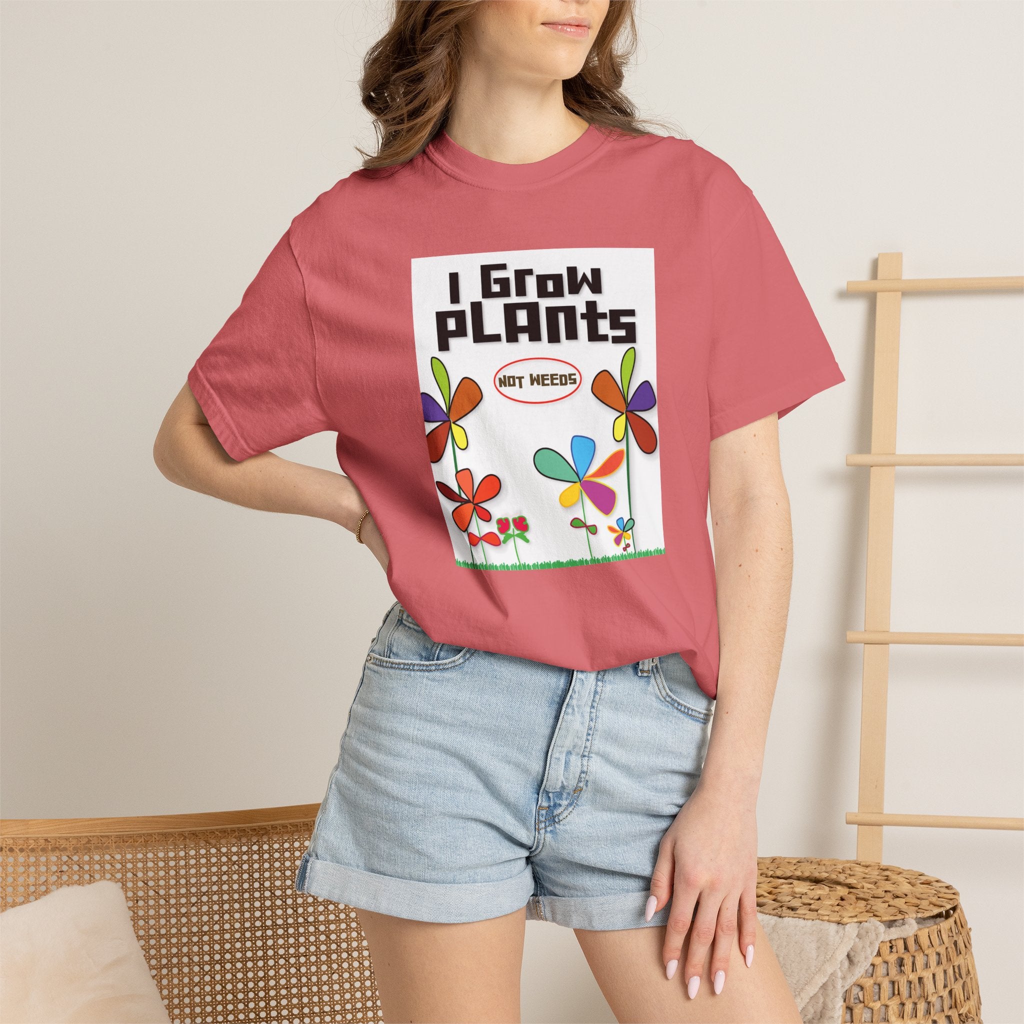 Grow Plants T-Shirt — I Grow Plants (Not Weeds) Graphic Tee