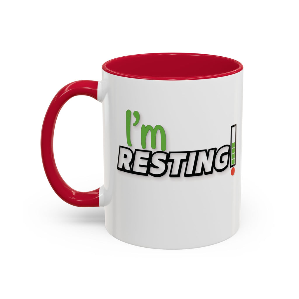 I'm Resting Mug — Funny Recharge Battery Coffee Cup (11oz & 15oz)