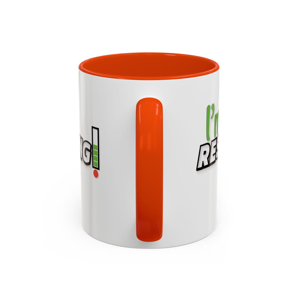 I'm Resting Mug — Funny Recharge Battery Coffee Cup (11oz & 15oz)