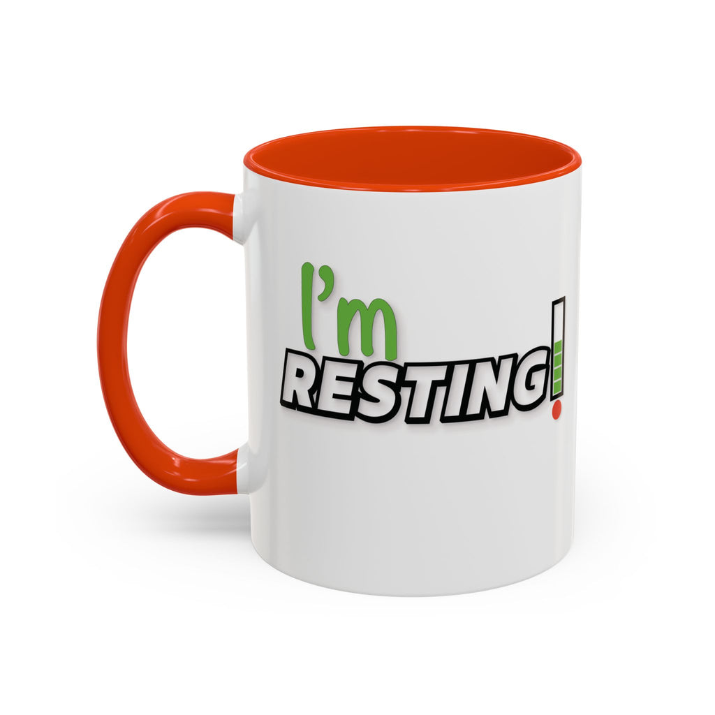 I'm Resting Mug — Funny Recharge Battery Coffee Cup (11oz & 15oz)