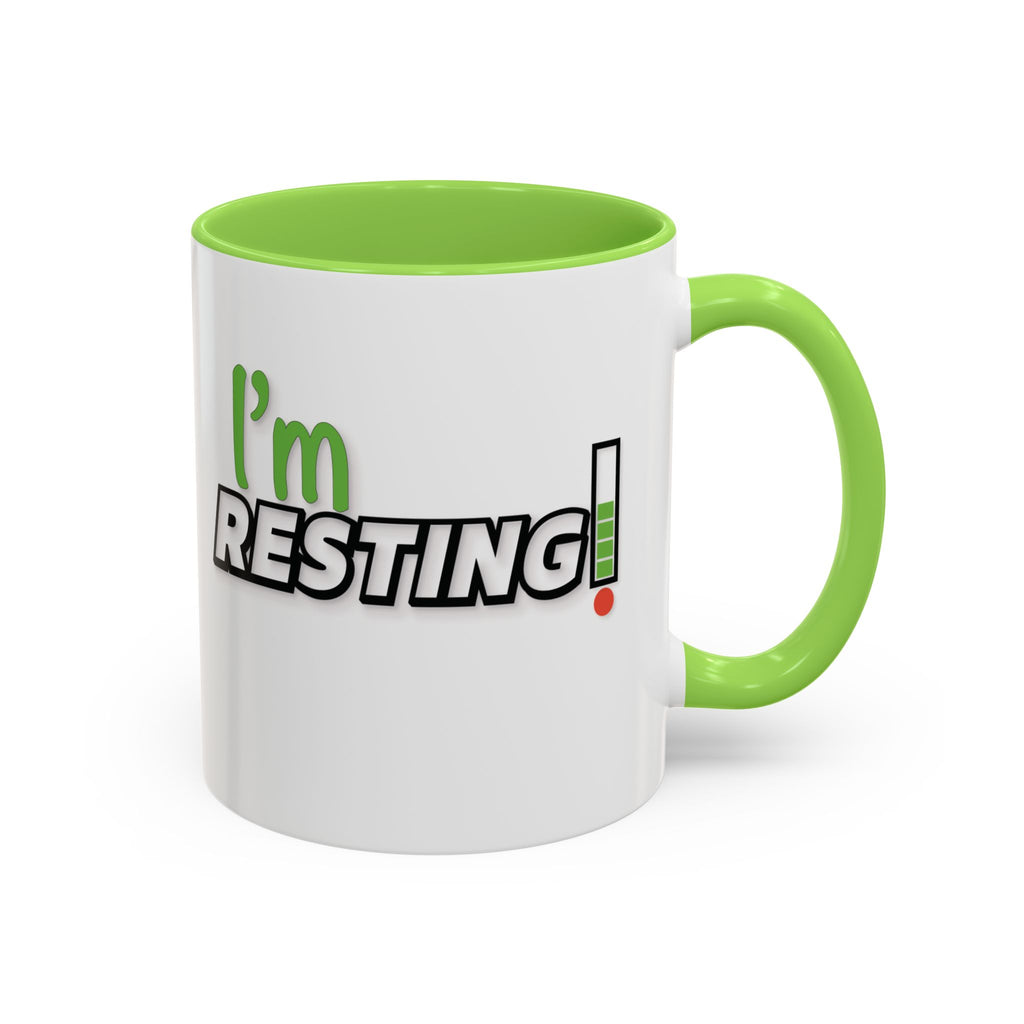 I'm Resting Mug — Funny Recharge Battery Coffee Cup (11oz & 15oz)