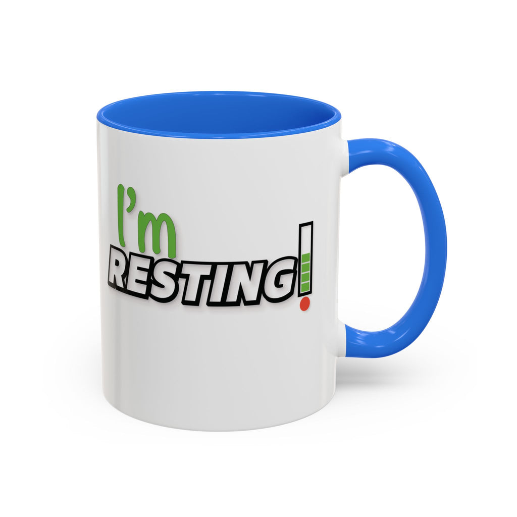 I'm Resting Mug — Funny Recharge Battery Coffee Cup (11oz & 15oz)