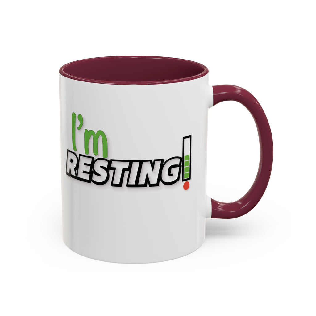 I'm Resting Mug — Funny Recharge Battery Coffee Cup (11oz & 15oz)