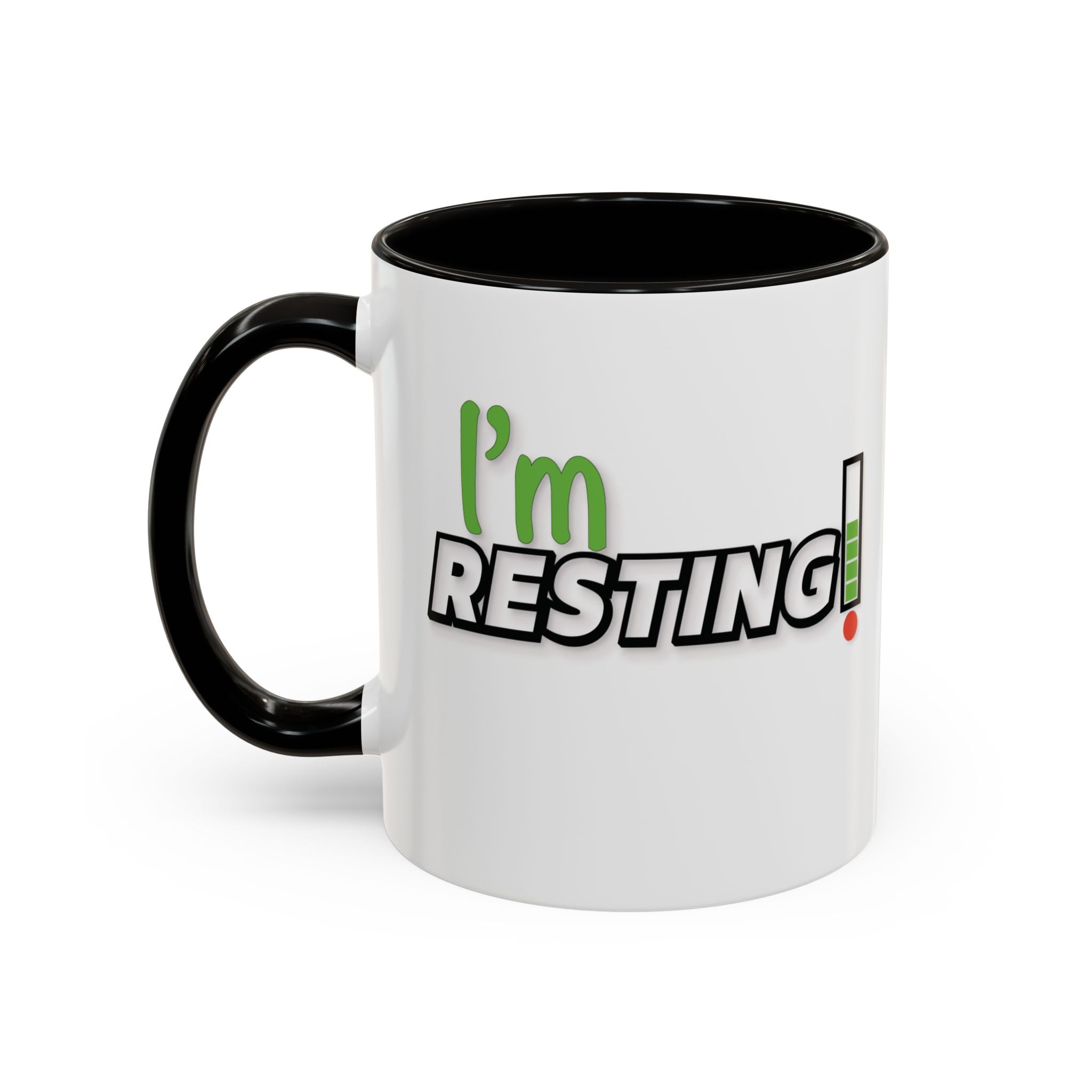 I'm Resting Mug — Funny Recharge Battery Coffee Cup (11oz & 15oz)