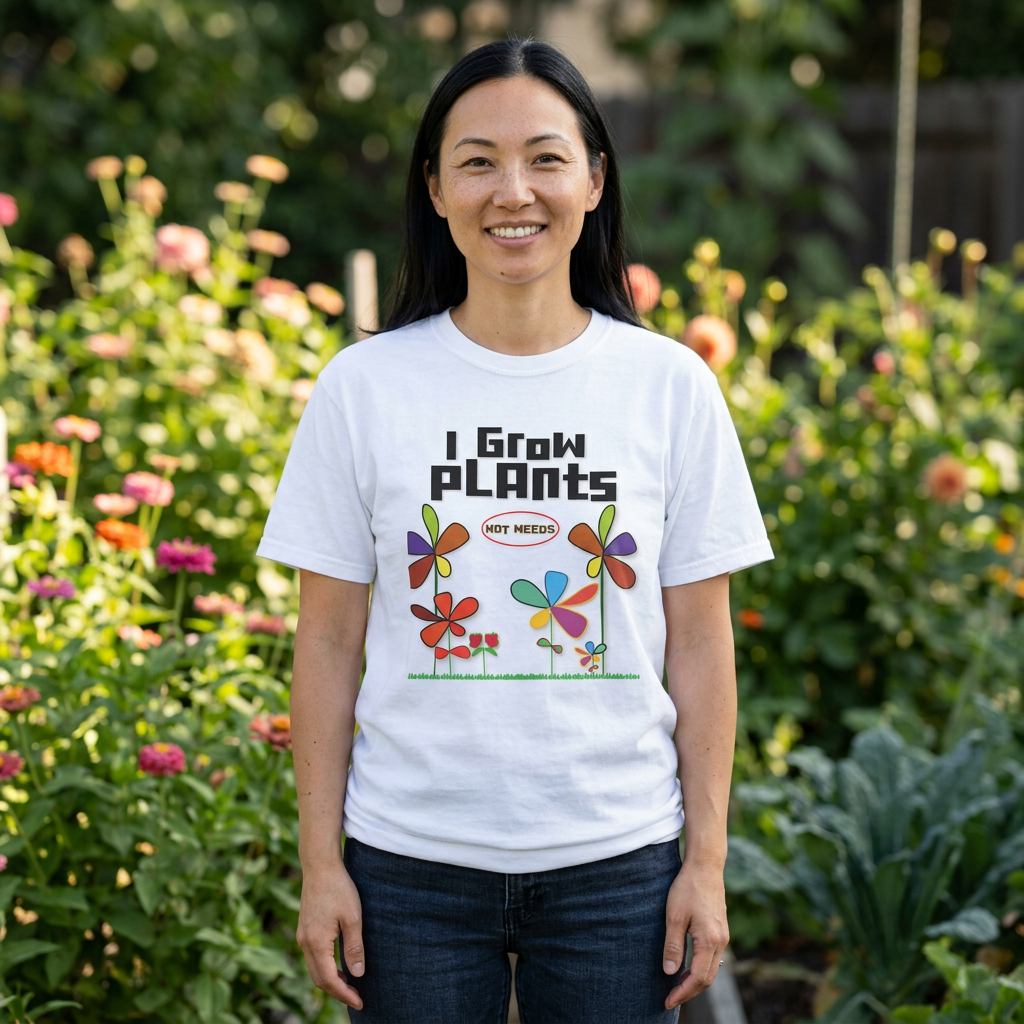 Grow Plants T-Shirt — I Grow Plants (Not Weeds) Graphic Tee