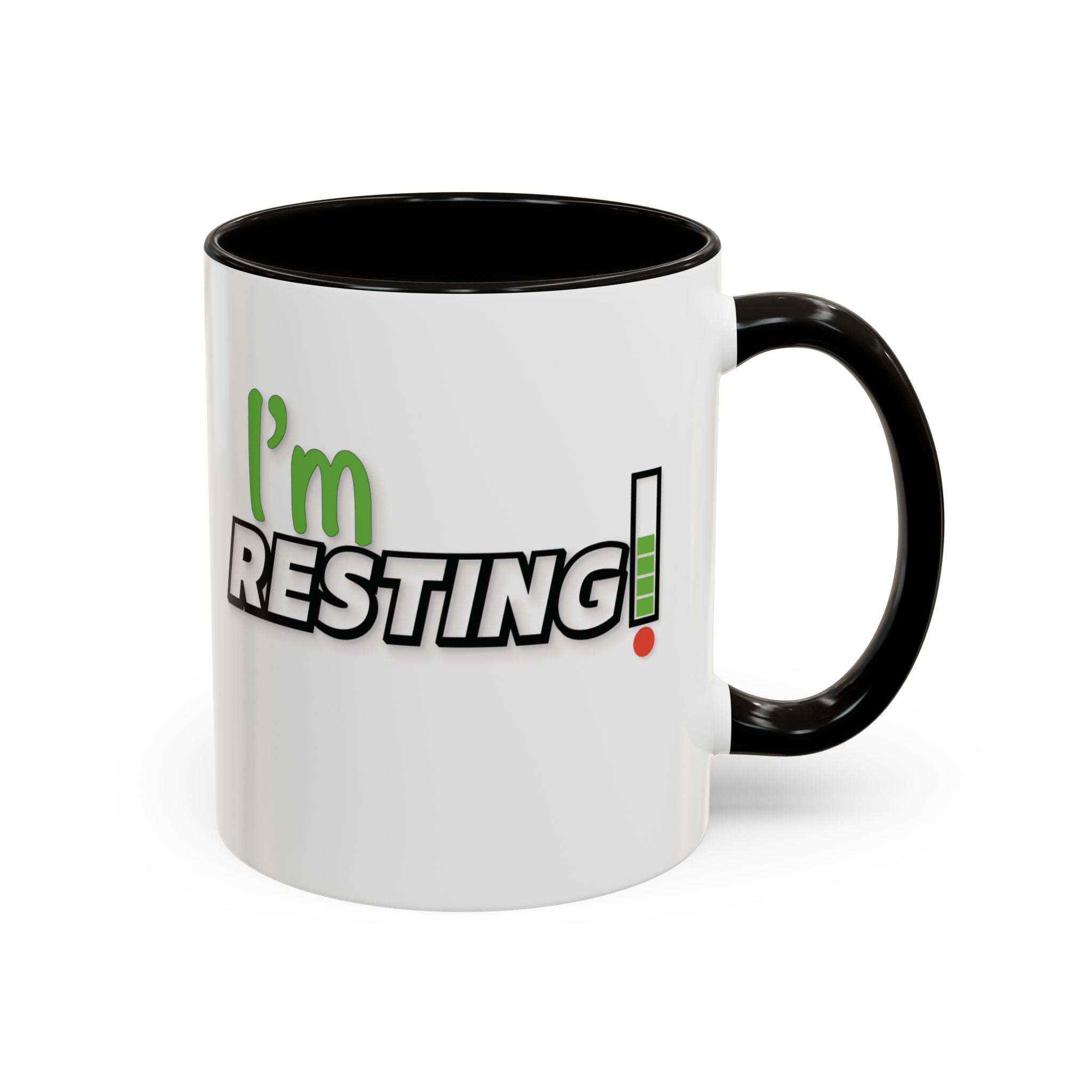 I'm Resting Mug — Funny Recharge Battery Coffee Cup (11oz & 15oz)