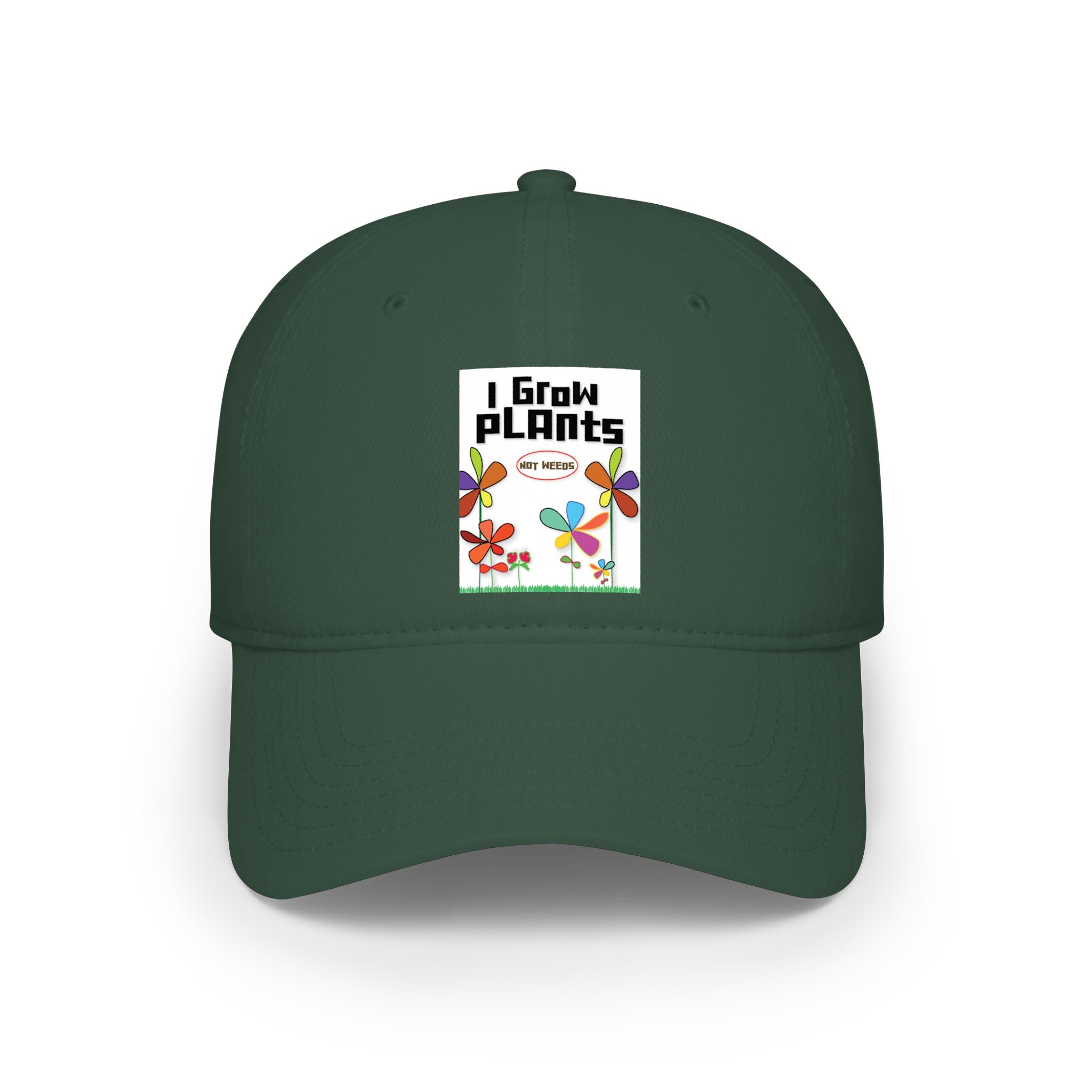 I Grow Plants Baseball Cap — Cute Floral Gardening Hat