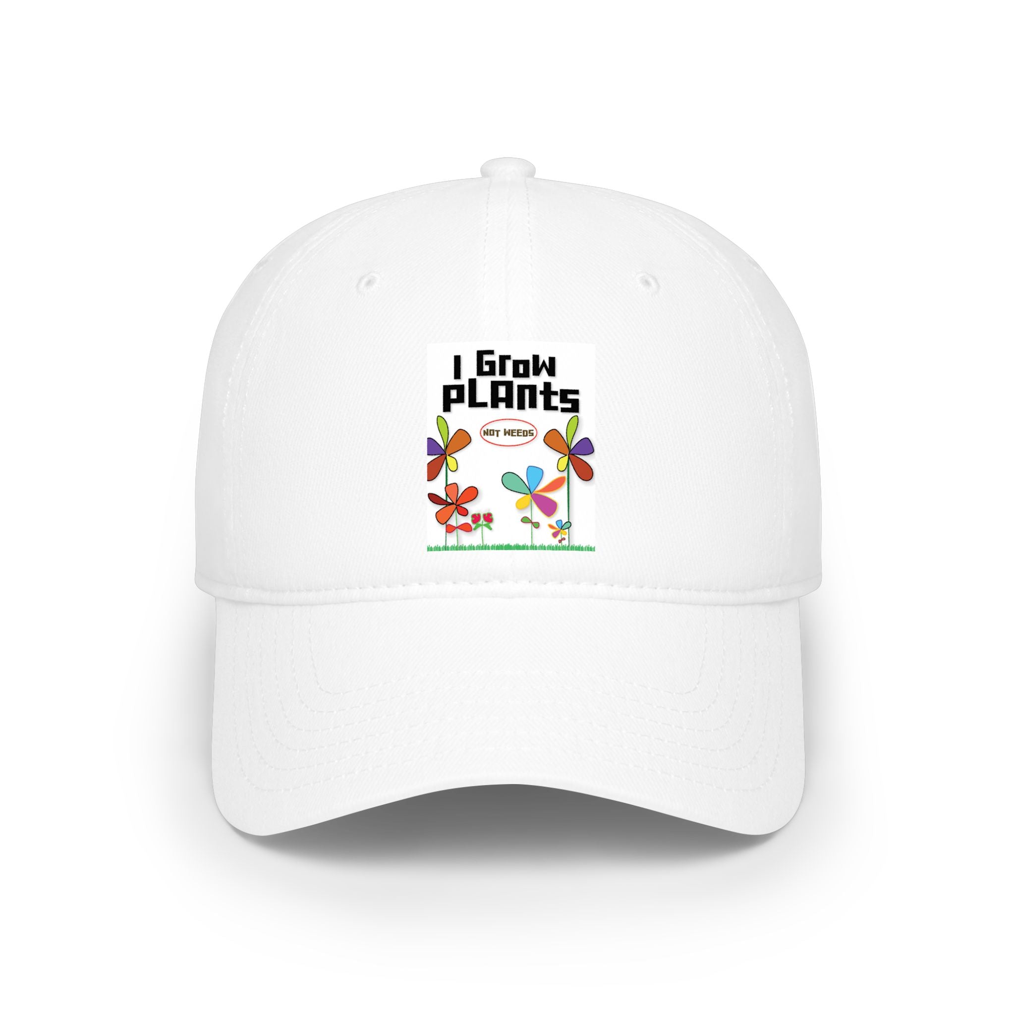 I Grow Plants Baseball Cap — Cute Floral Gardening Hat