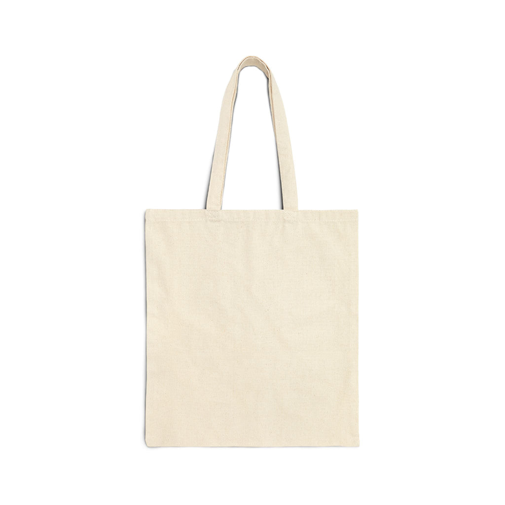 Get Up Be Happy Cotton Canvas Tote Bag – Minimal Inspirational Grocery & Everyday Shopper