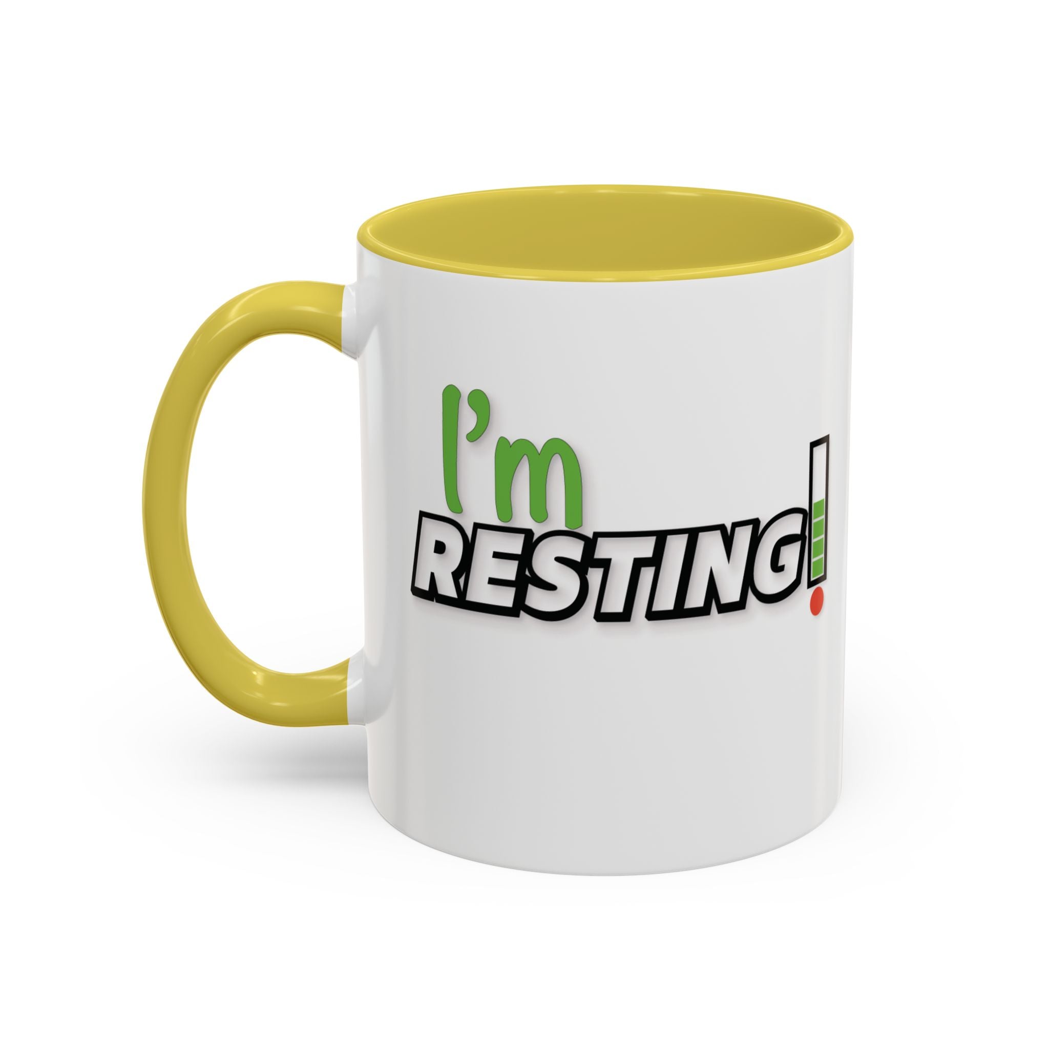 I'm Resting Mug — Funny Recharge Battery Coffee Cup (11oz & 15oz)