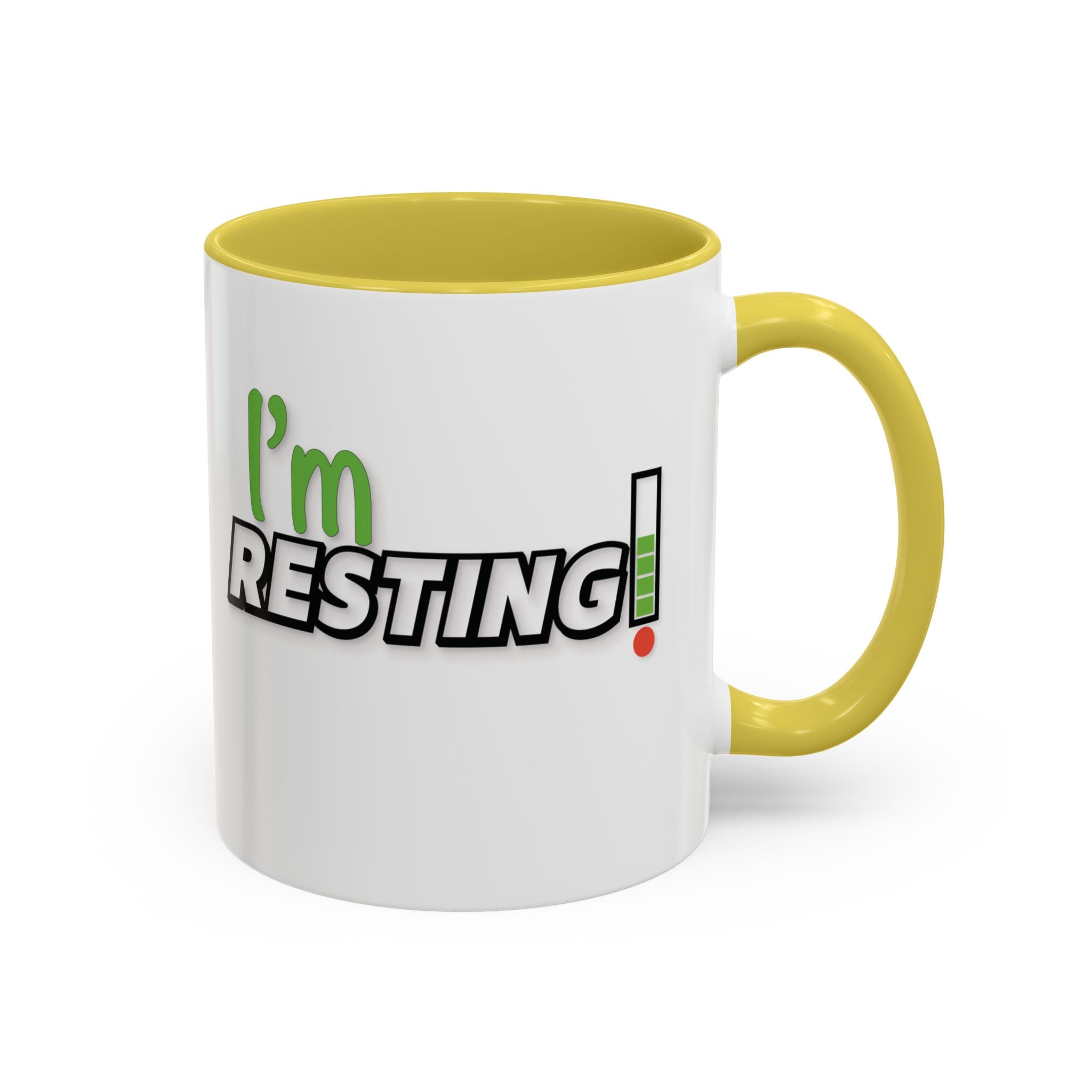 I'm Resting Mug — Funny Recharge Battery Coffee Cup (11oz & 15oz)
