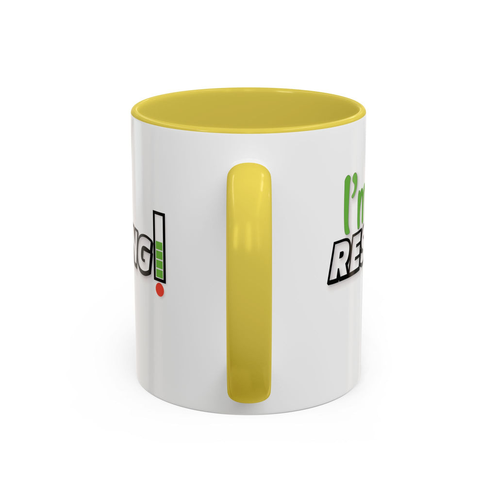 I'm Resting Mug — Funny Recharge Battery Coffee Cup (11oz & 15oz)