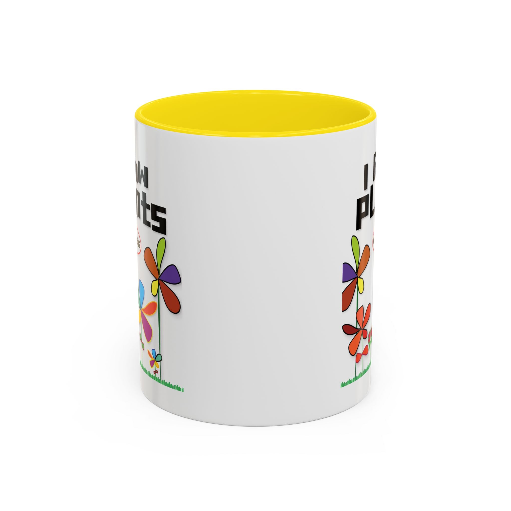 I Grow Plants Not Weeds Coffee Mug — Colorful Floral Accent Tea Cup (11/15oz)