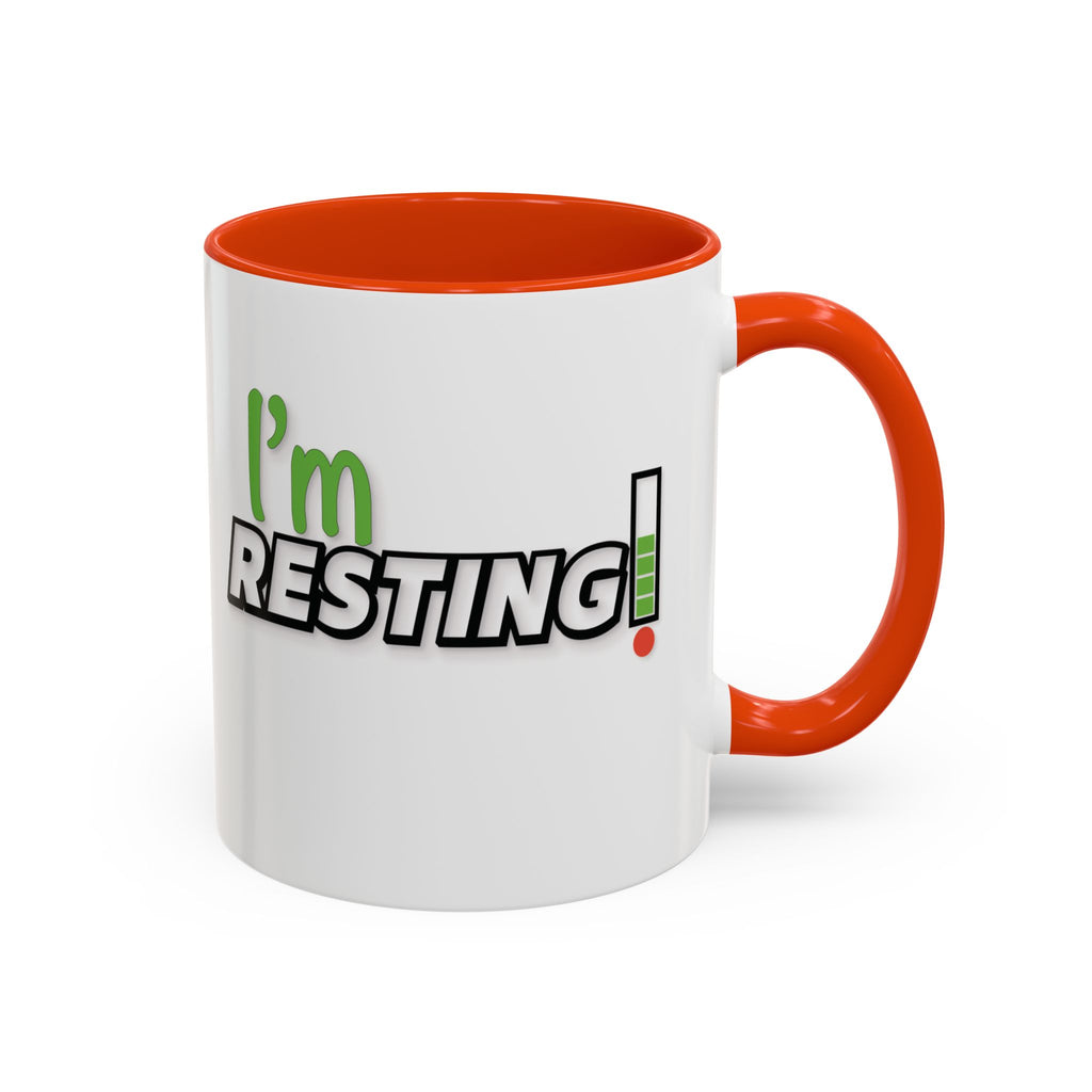 I'm Resting Mug — Funny Recharge Battery Coffee Cup (11oz & 15oz)