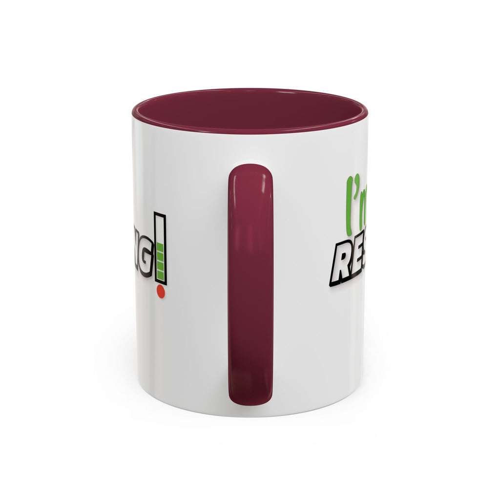 I'm Resting Mug — Funny Recharge Battery Coffee Cup (11oz & 15oz)
